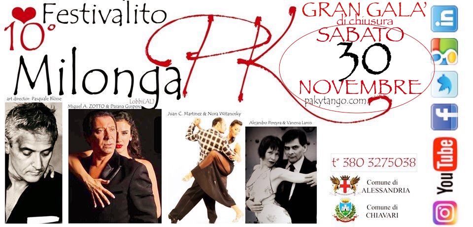 OGGI Annunata per Maltempo SAB 30 NO si recupera 10°Festivalito