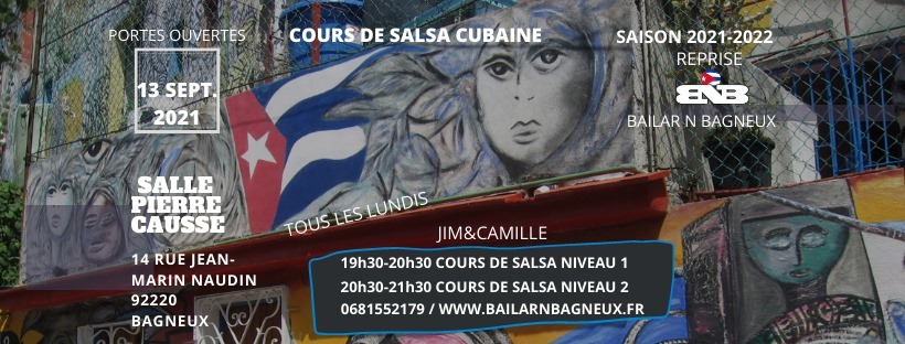 COURS DE SALSA CUBAINE AVEC JIM & CAMILLE CHEZ BNB (BAILAR N BAGNEUX )
