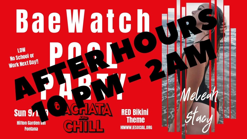 After Hours Hotel Party Bachata & Chill 9 1 LDW Hilton Garden In