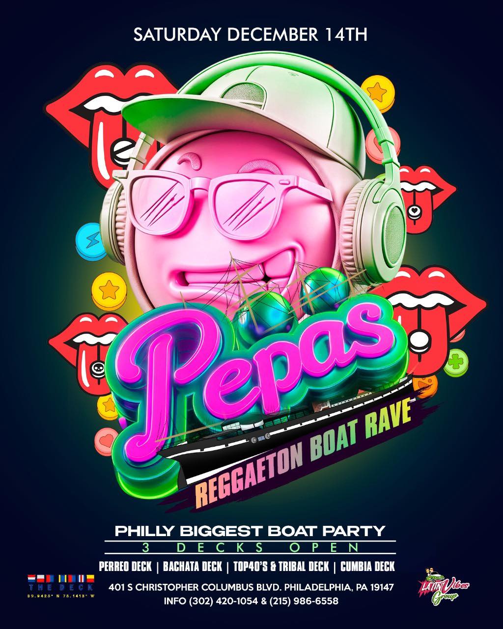 PEPAS REGGAETON BOAT RAVE MOSHULU PHILLY