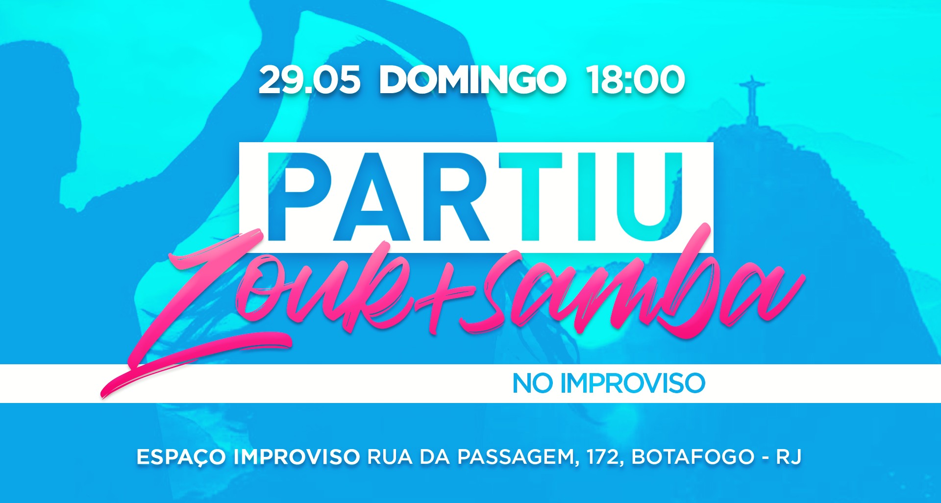 Partiu Zouk+Samba no Improviso Nesse domingo - 18:30