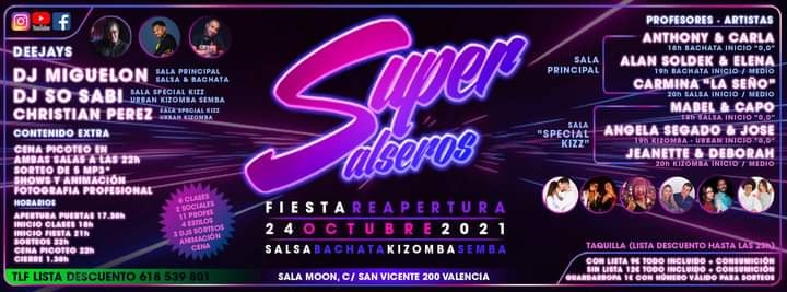 Fiesta SuperSalseros Reencuentro en MOON