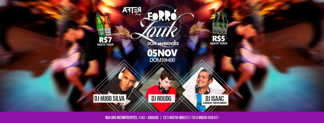 Domingo ✢ Forró & Zouk ✢ After Lounge