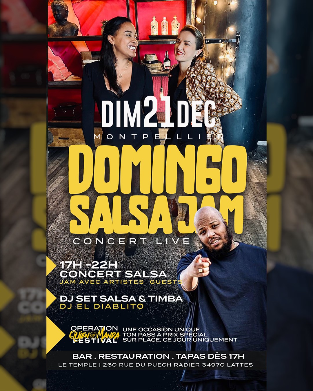 Domingo Salsa Jam by Elena & Zurley Guest Dj Diablito