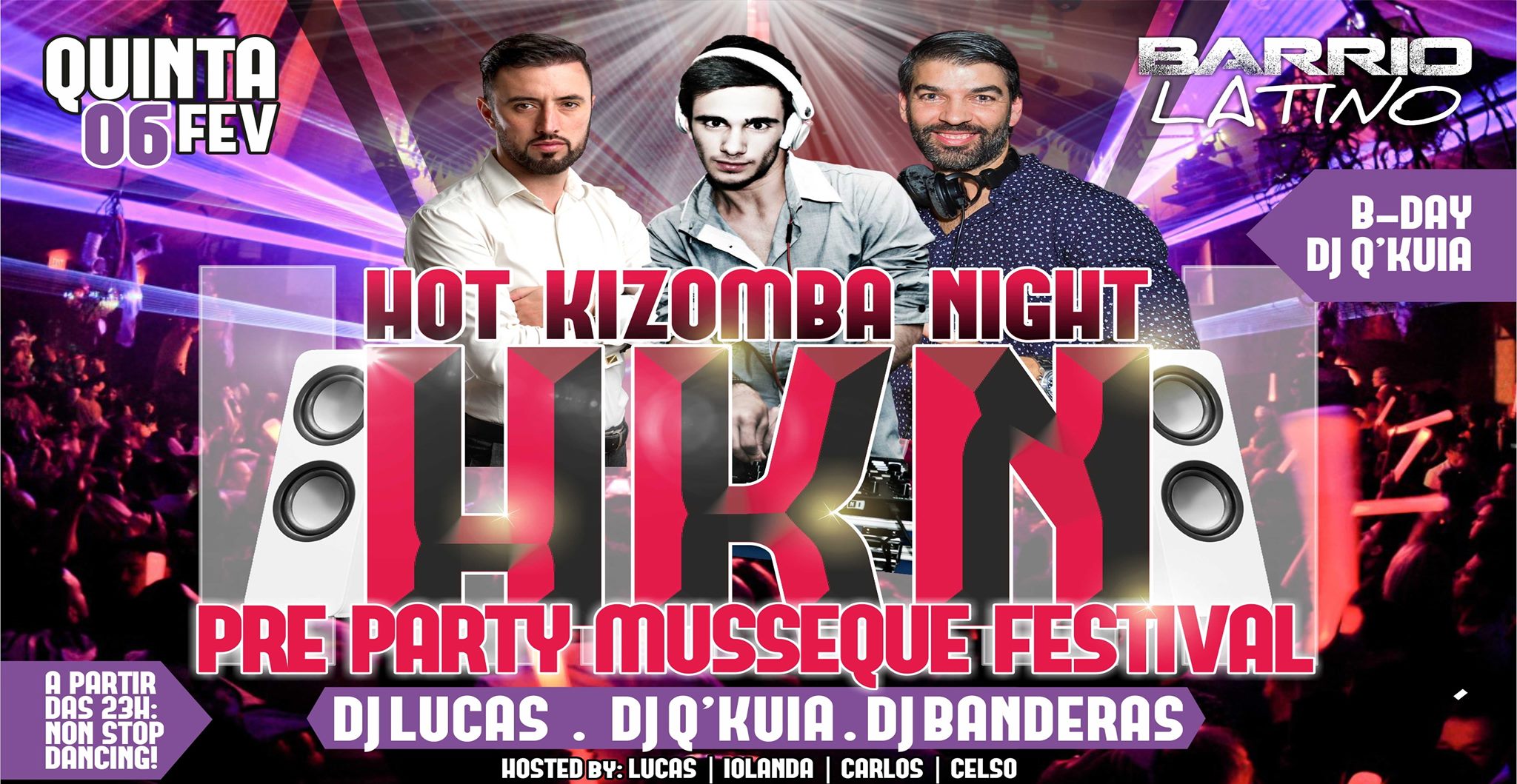 HKN Pré Party Musseque Kizomba Festival - Quinta 6 FEV no Barrio