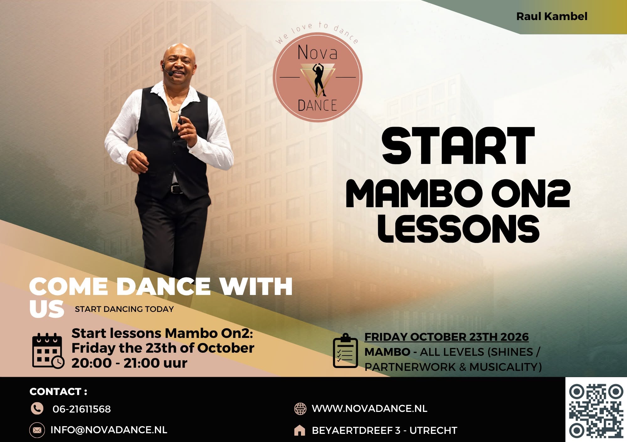 Start 1e les: Mambo (Salsa On2)