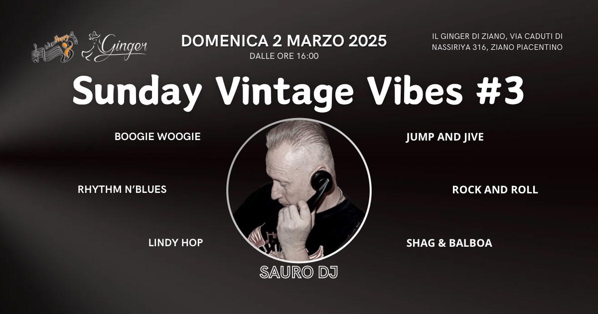 Sunday Vintage Vibes #3: SAURO DJ