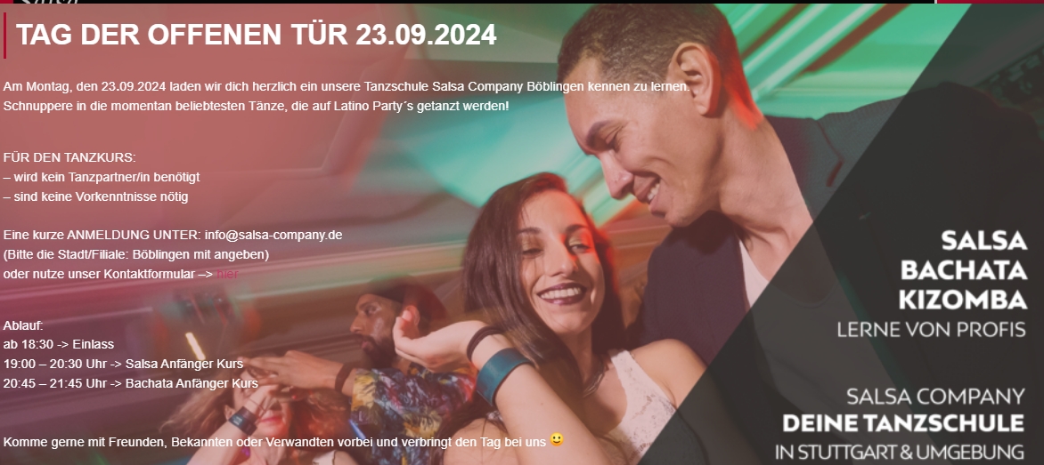Tag der offenen Tür - Salsa Company Böblingen