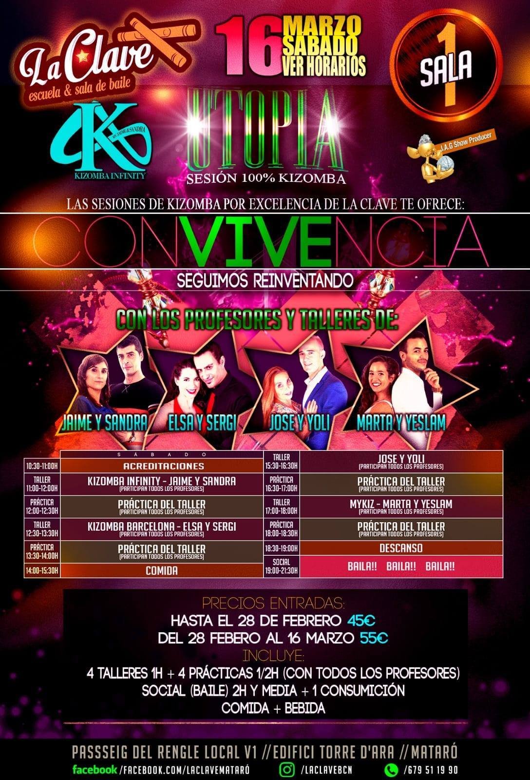 UTOPIA COEXISTENCE - 100% Kizomba: workshops + dinner + party