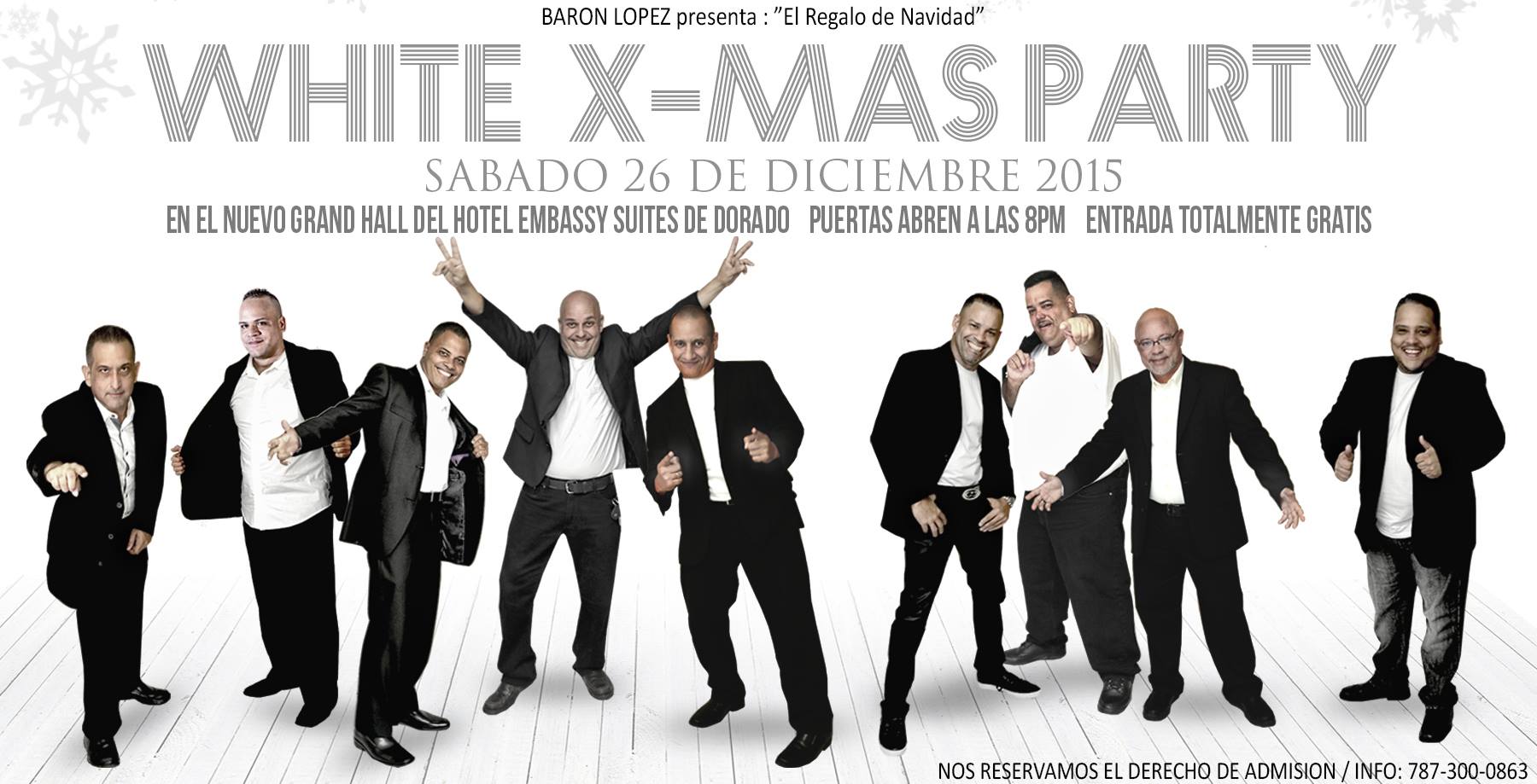 Baron López White Xmas Party 2015 Entrada Totalmente Gratis.