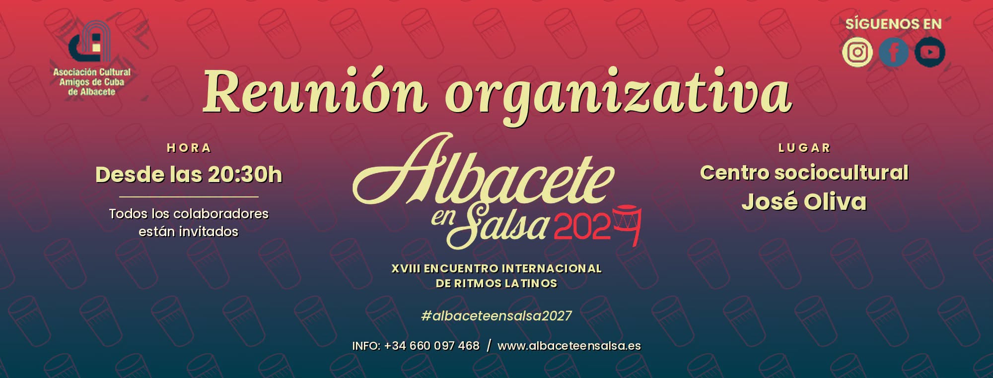 Reunión organizativa para el XVIII Encuentro Internacional “Albacete en Salsa 2027”
