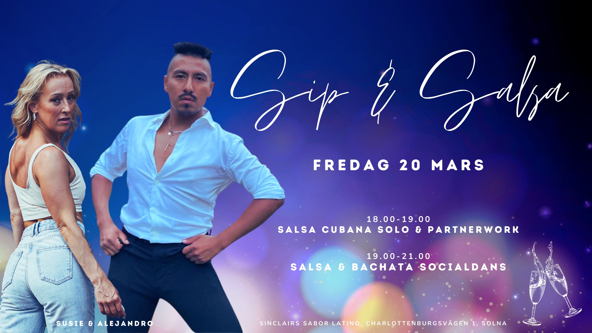 Sip & Salsa! - Salsa Cubana 🇨🇺 med Alejandro & Susie!