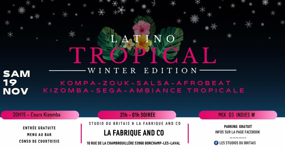 Soirée LATINO TROPICAL - Winter Edition