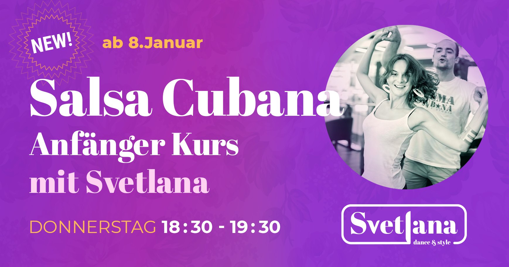 Salsa Cubana Anfänger Kurs mit Svetlana