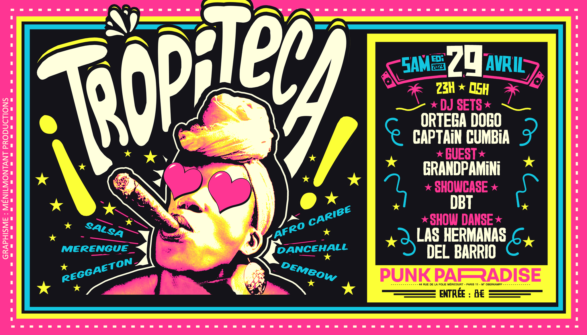 TROPITECA au Punk Paradise - Paris11 ( Reggaeton 🌴 Salsa 🌞 AfroCaribe 🌺 DanceHall 🔥 Dembow )
