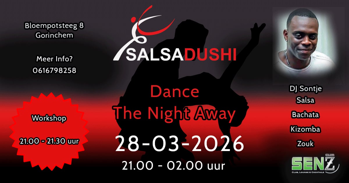 "Dance The Night Away" 21.00 02.00 uur (éénmalig de 4e zaterdag)