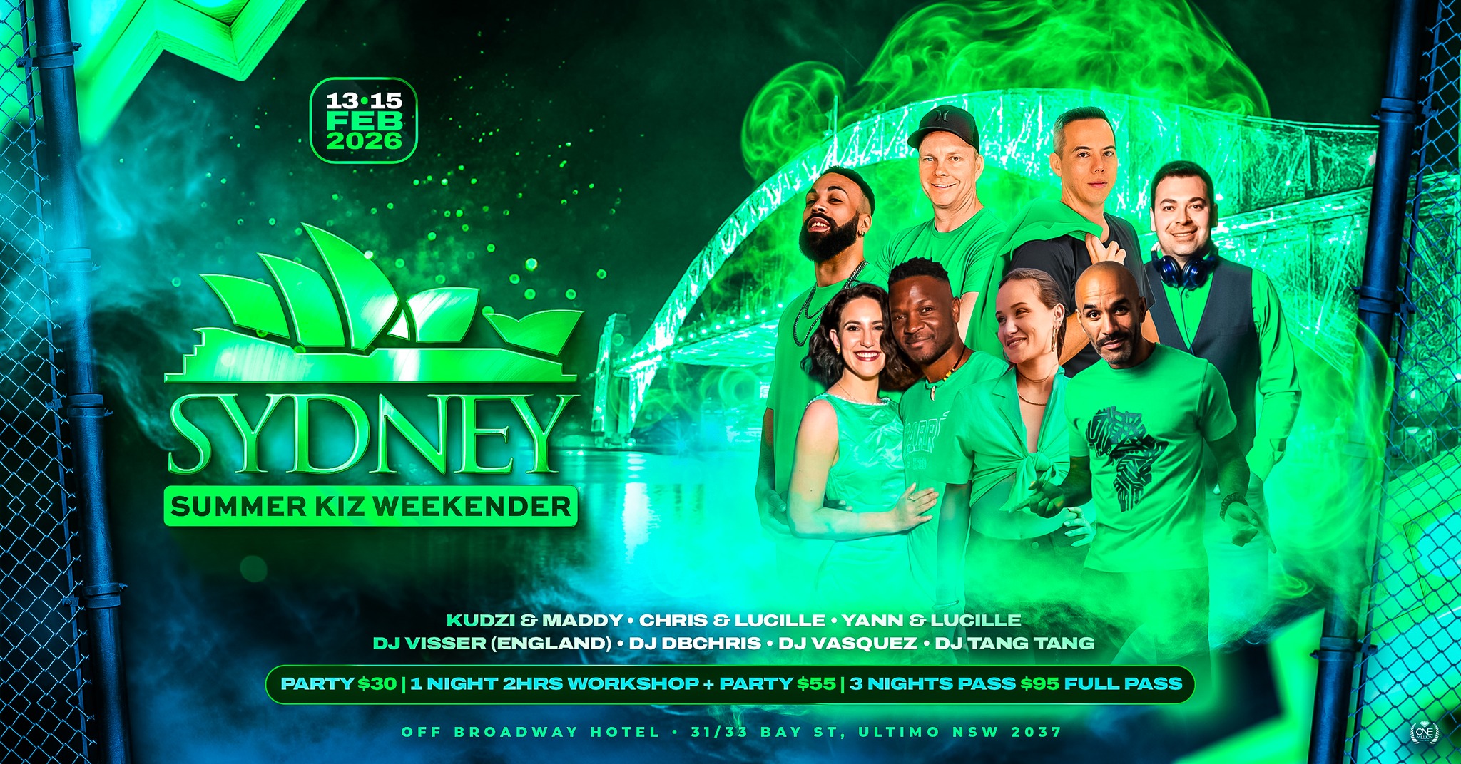 Sydney Summer Kiz Weekender - 2 International DJs 8 Artists 3 Nights