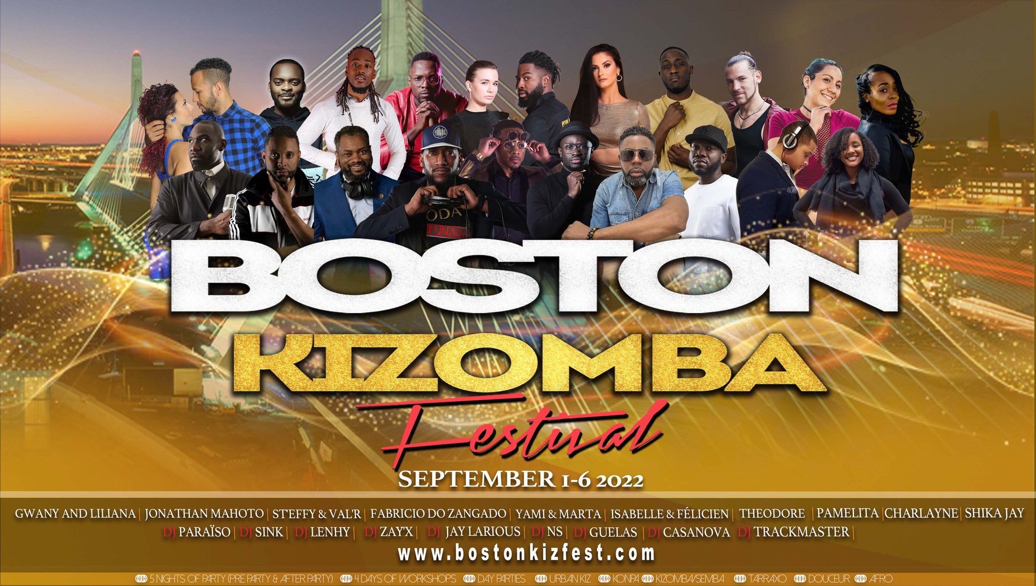 Boston Kizomba Festival September 1st-6th 2022