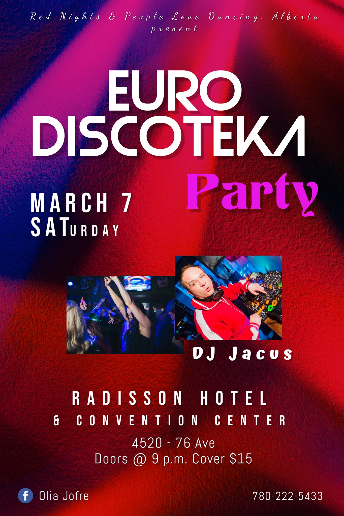 SATurday March 7 - EURO Discoteka Party - Radisson Hotel $15