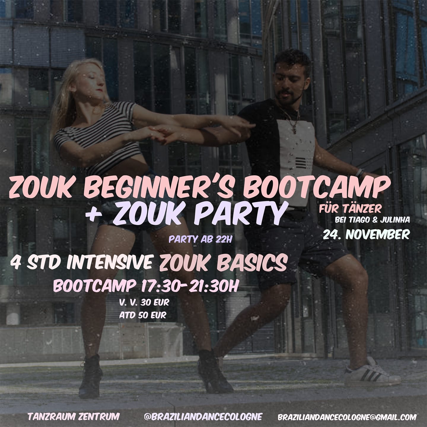 Zouk Beginners Bootcamp Für Tänzer + Zouk Party