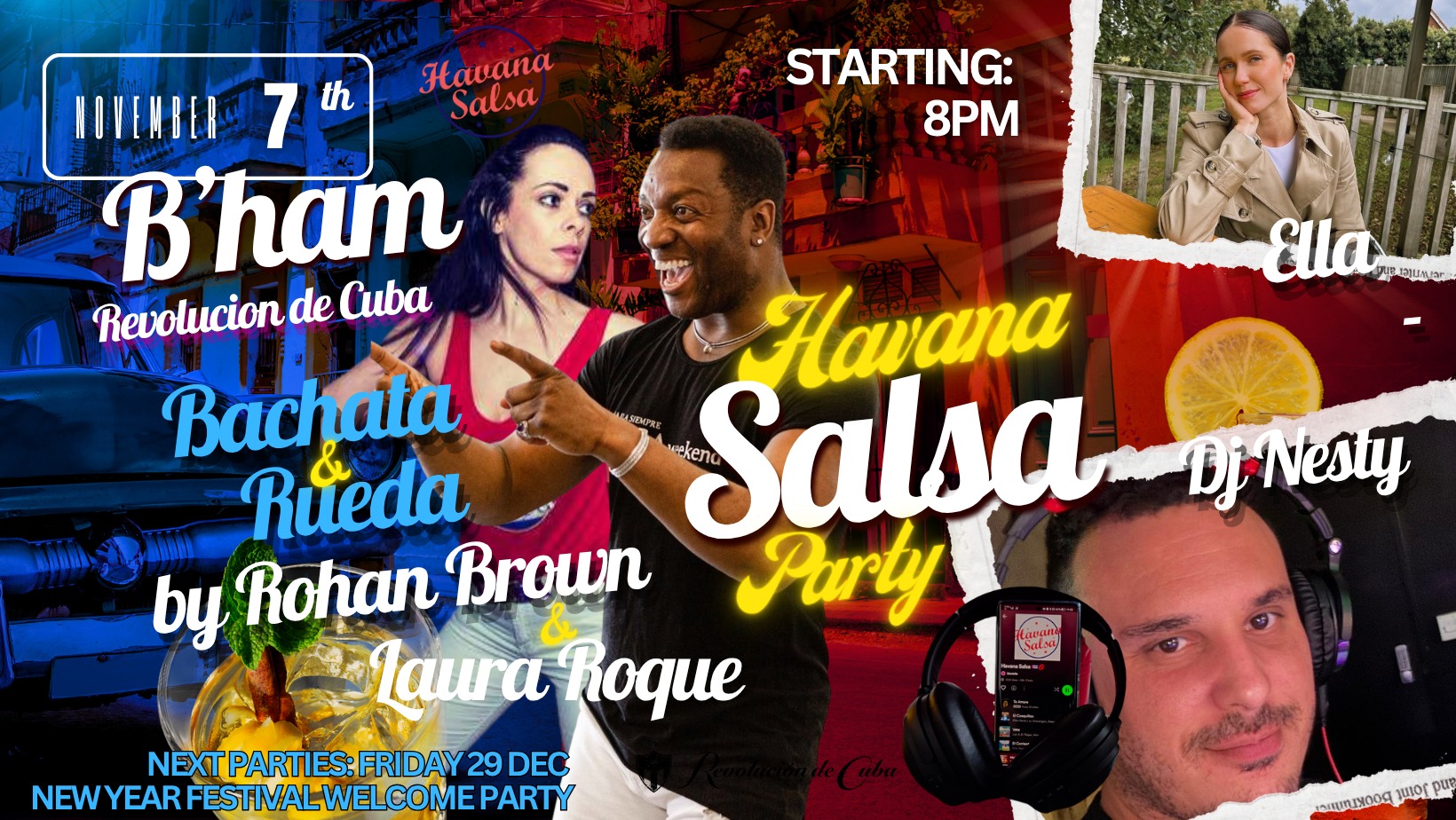 Fiesta Cubana Caliente: HS Birmingham Cuban Salsa & Bachata Party at Revolucion de Cuba Birmingham