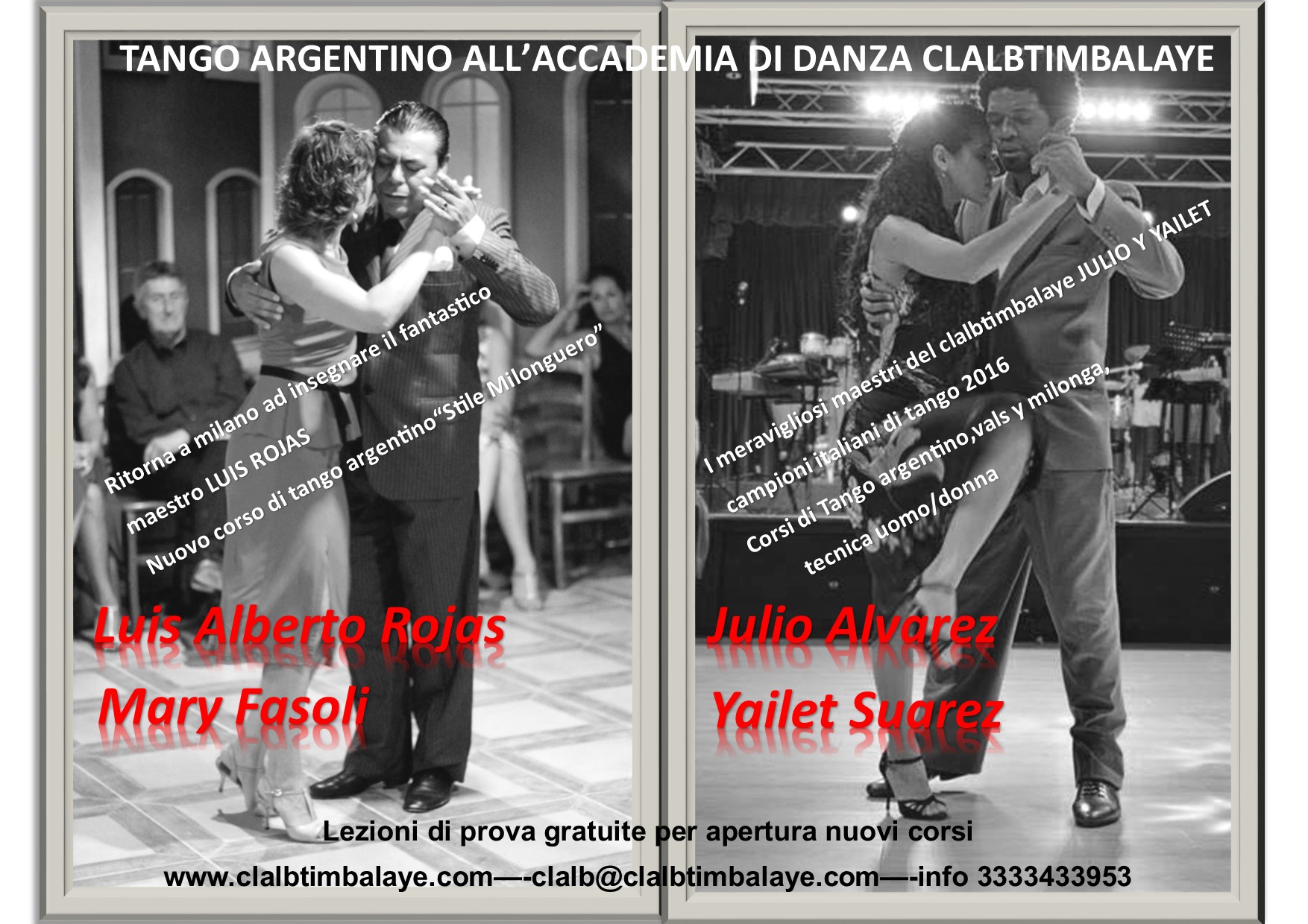 Tango argentino al clalbtimbalaye anno scolastico 2016 2017