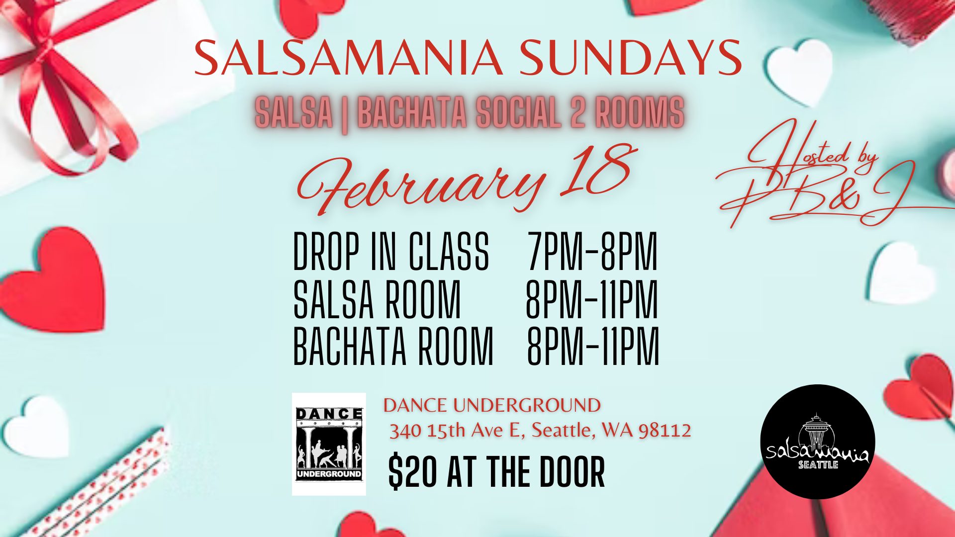Salsamania Sundays - 2 ROOMS - Salsa Bachata Social