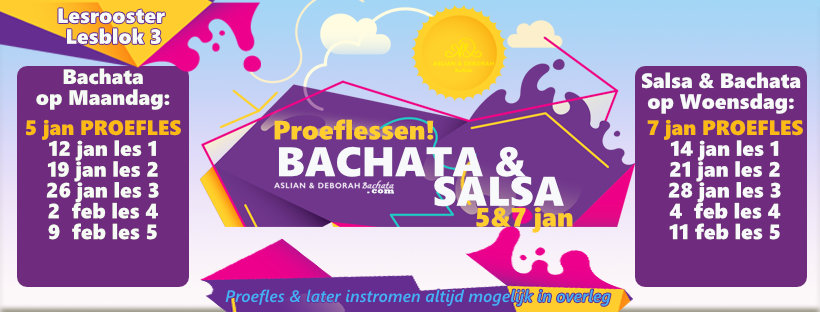 A&D Bachata GRATIS PROEFLESSEN (lesblok 3)