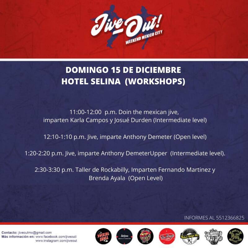 Jive Out Workshops Domingo