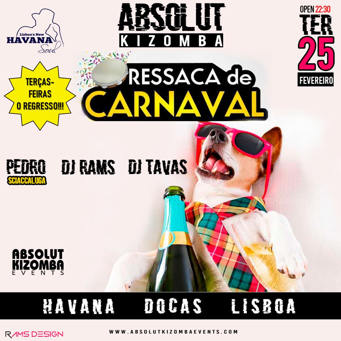 Terças Absolut Kizomba at Havana - O Regresso