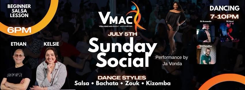 VMAC Sunday Social + Performance and Beginner Salsa Lesson