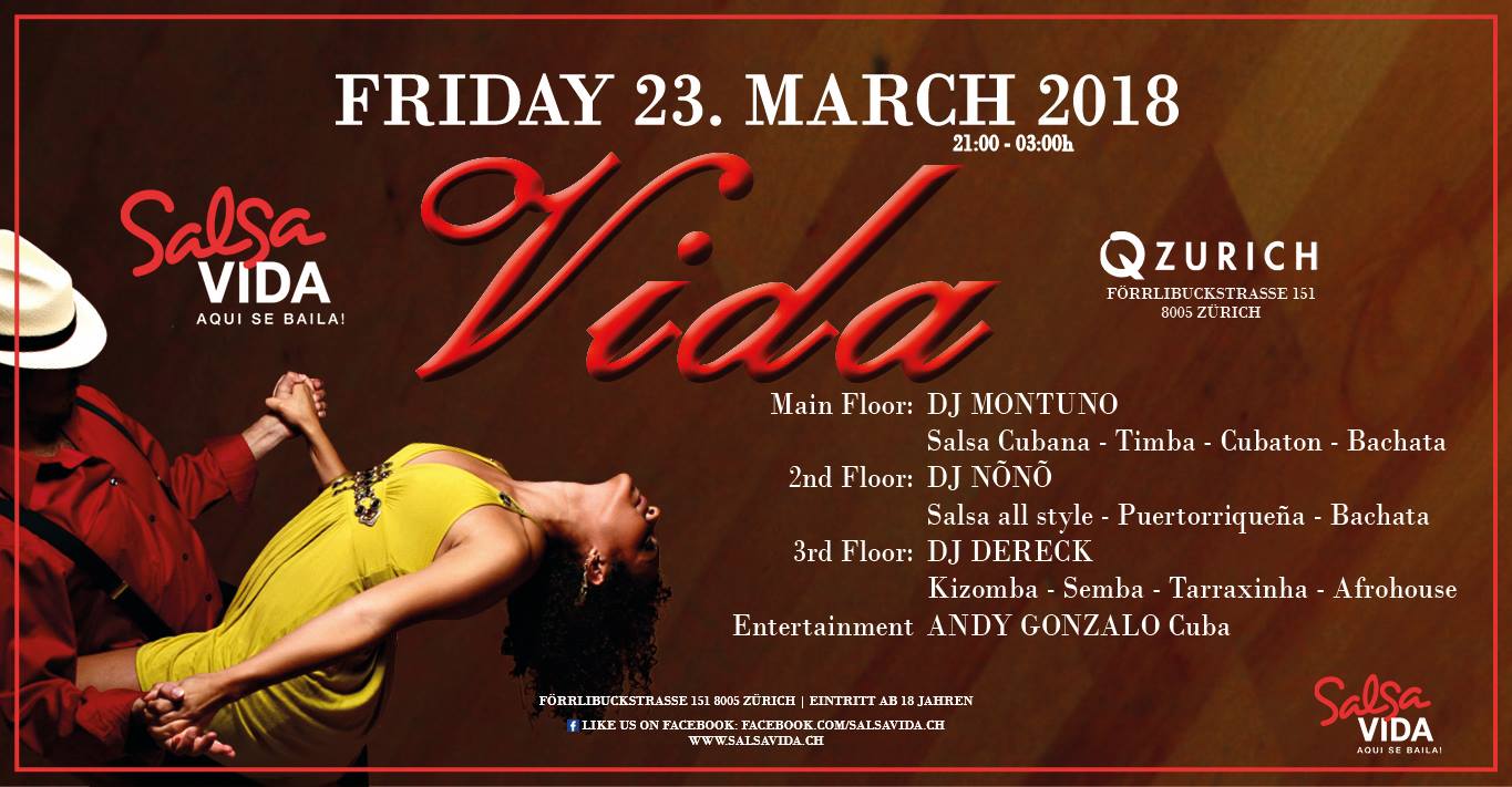 Salsavida VIDA Party 3 Floors Cuba Puerto Bachata Kizomba