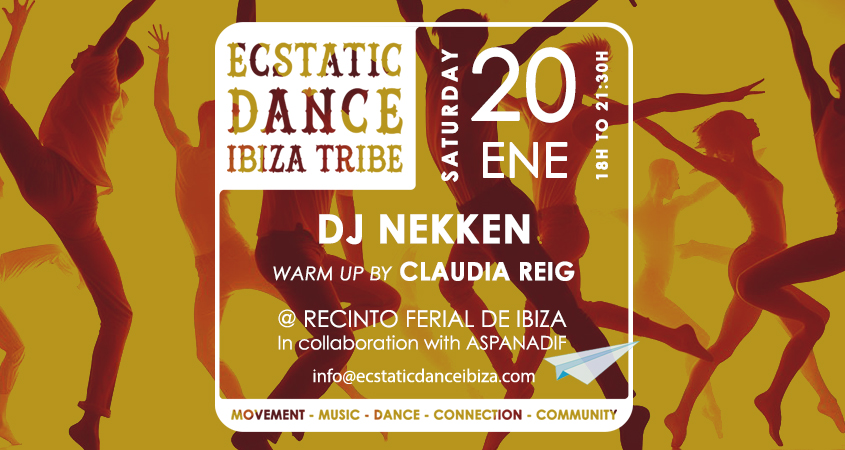 ECSTATIC DANCE IBIZA Dj NEKKEN & Movement Warm-Up by CLAUDIA REIG