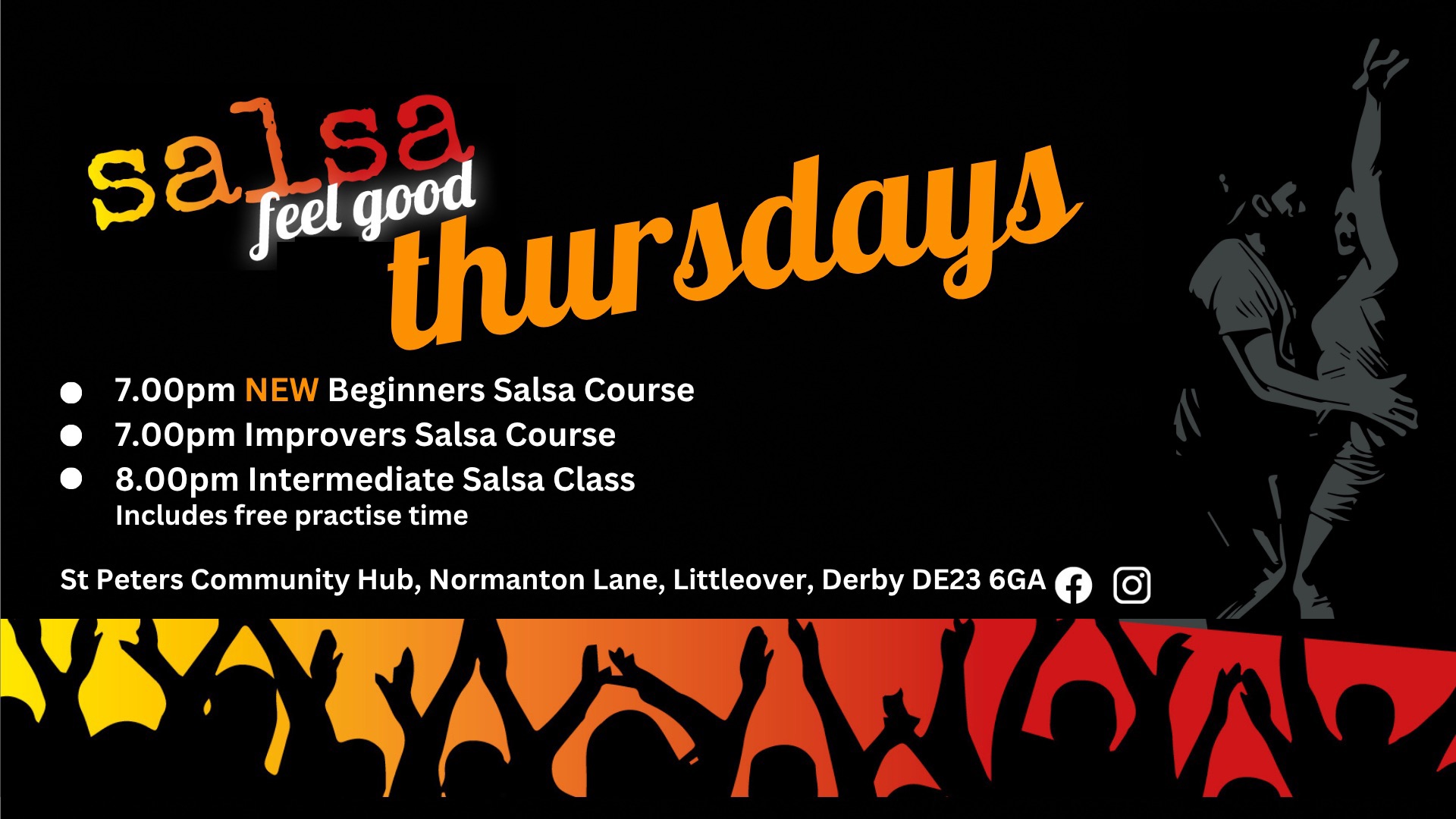 SALSA FEEL GOOD THURSDAYS - 3 LEVELS OF SALSA - FROM 7PM