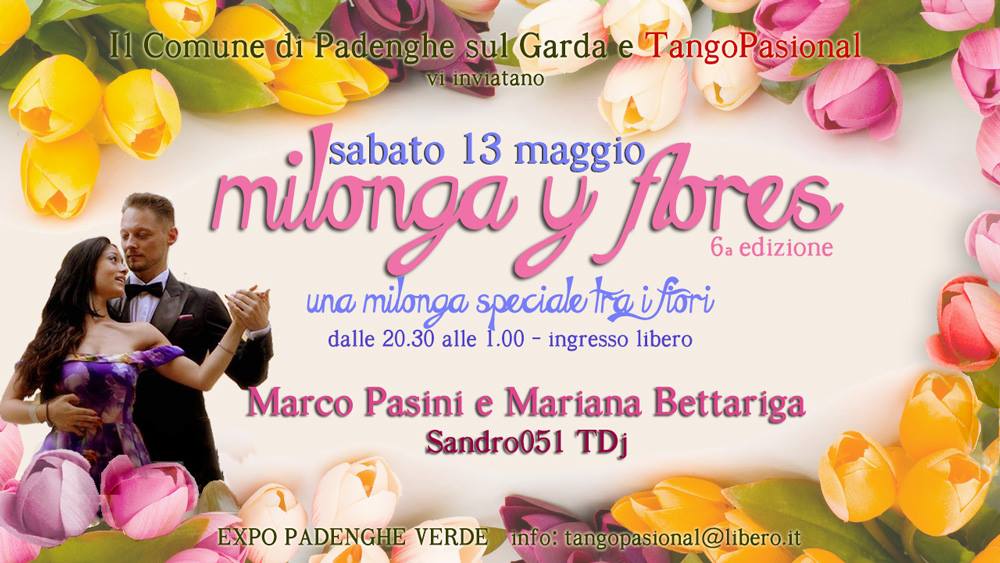 Milonga y Flores, il tango tra i fiori
