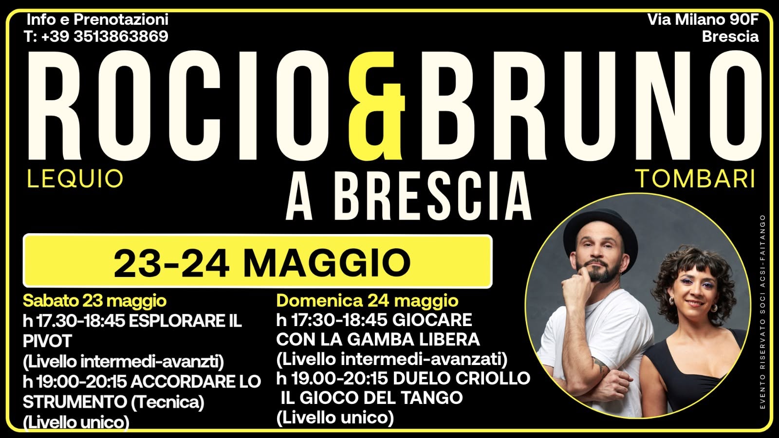 La Tana del Tango SEMINARI E SHOW ROCIO LEQUIO & BRUNO TOMBARI