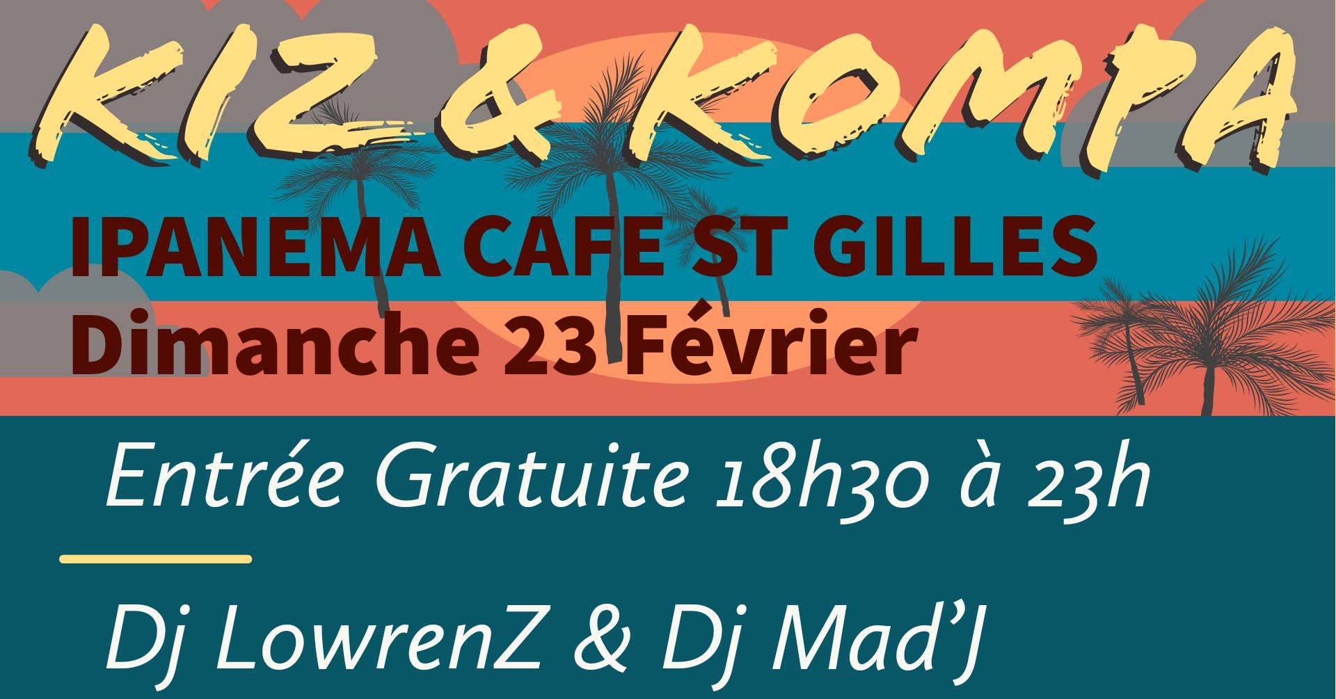 Soirée Kompa et Kiz à L'Ipanema Café St Gilles Entrée Gratuite