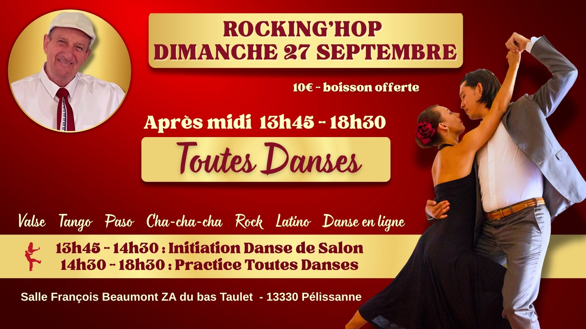 Après-midi Toutes Danses dimanche 27 septembre