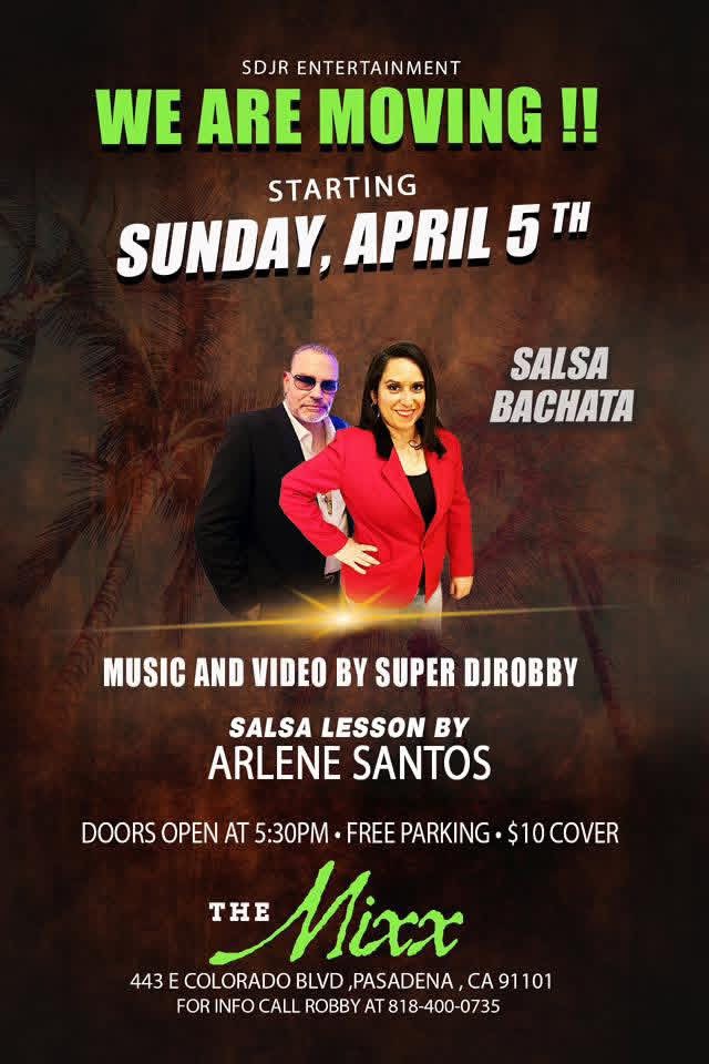Grand Opening of Salsa and Bachata Sundays at the Mixx