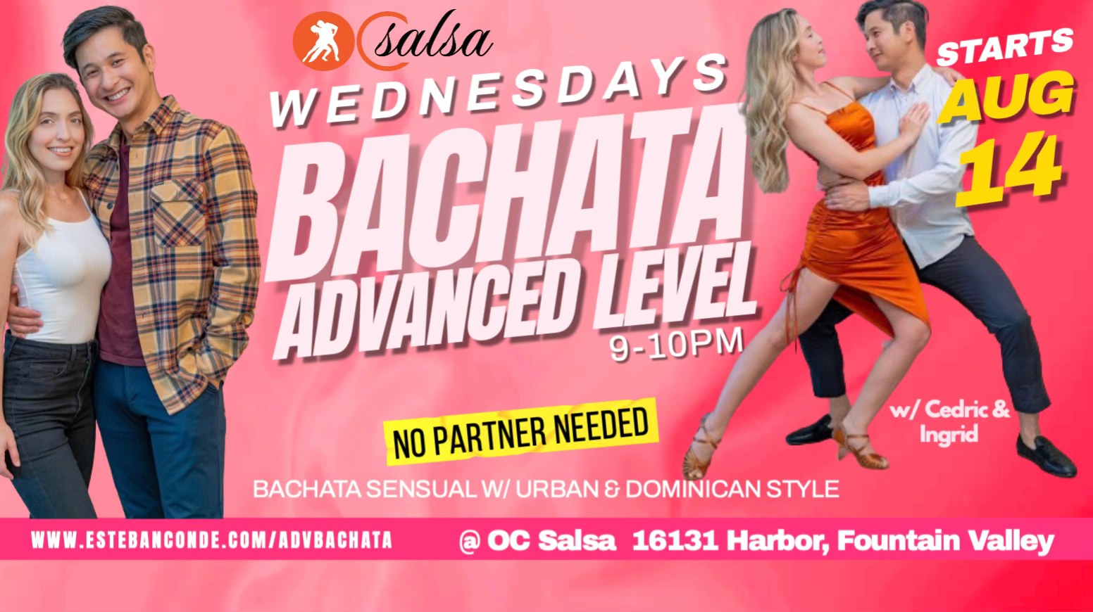 Bachata Sensual ADVANCED Level @ OC Salsa