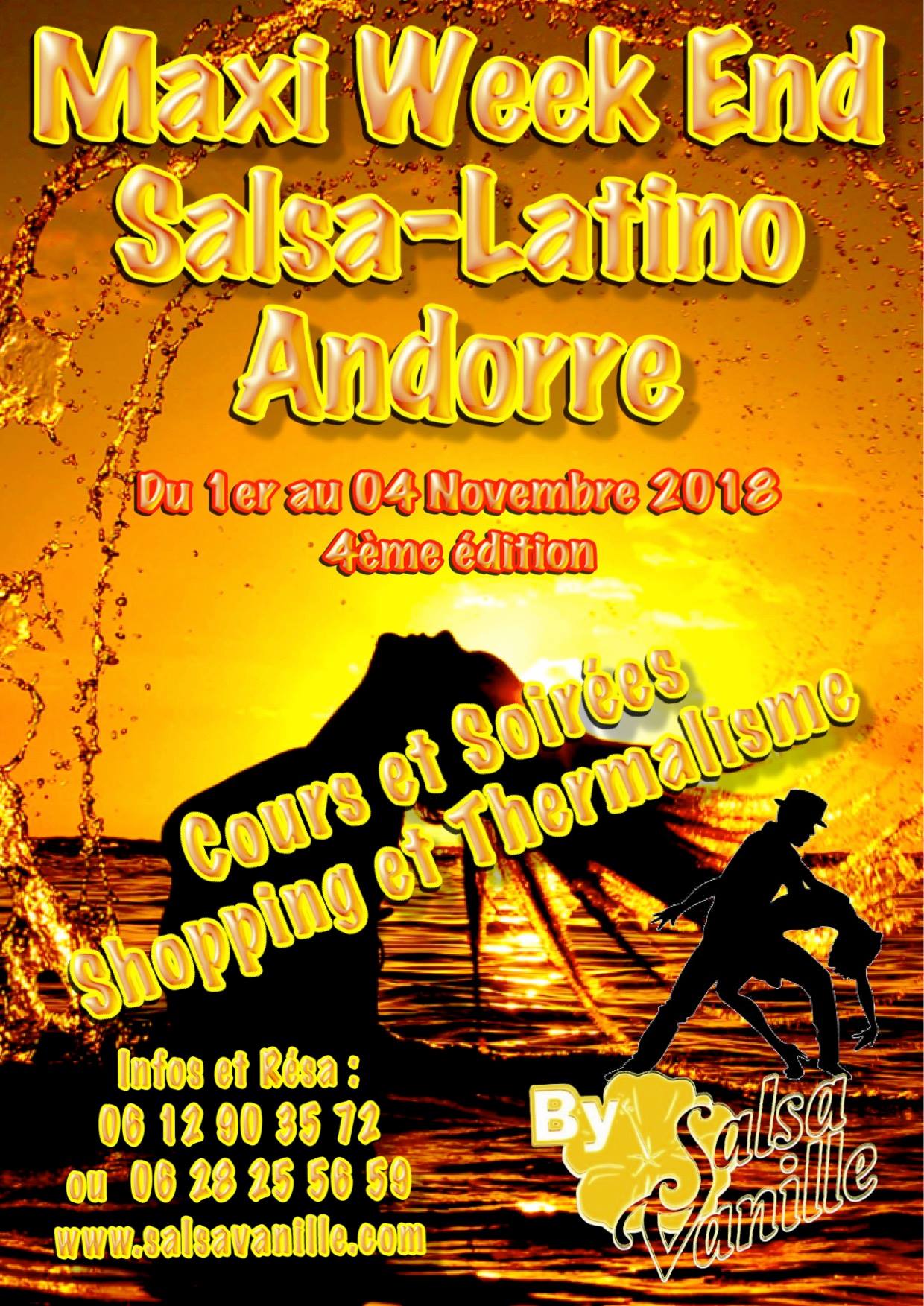 Maxi Week-End Salsa-Latino en Andorre 2018 à partir de 289€*