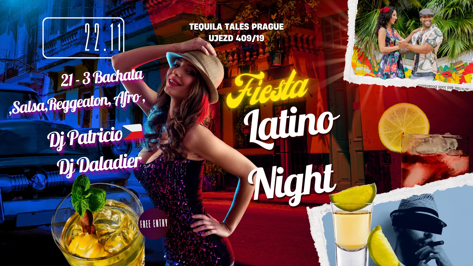 Fiesta Latino Night Dj Daladier Tequila Tales Prague