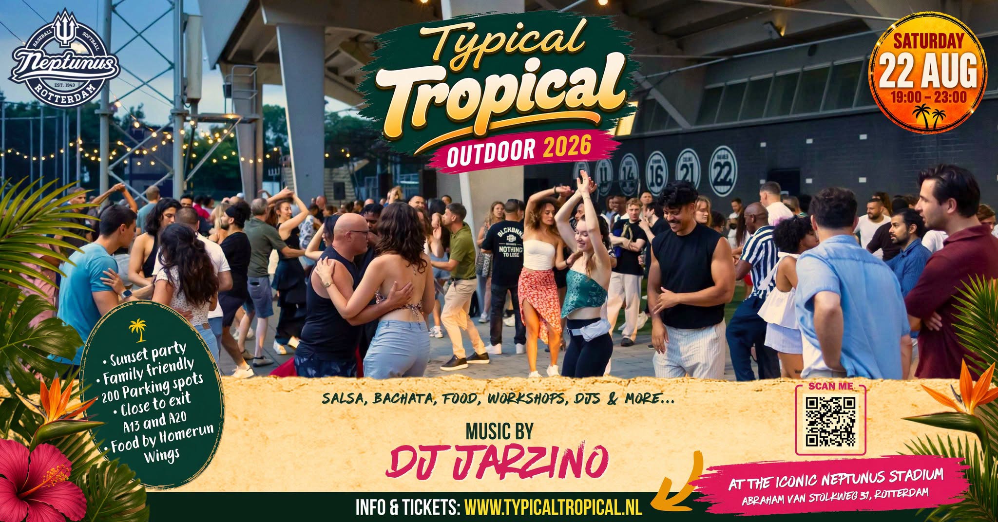 Typical Tropical Outdoor โข Neptunus stadion, Rotterdam โข Salsa, Bachata y mas