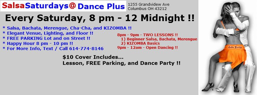 May 2nd - Saturday Night Salsa @ Dance Plus in Grandview !!