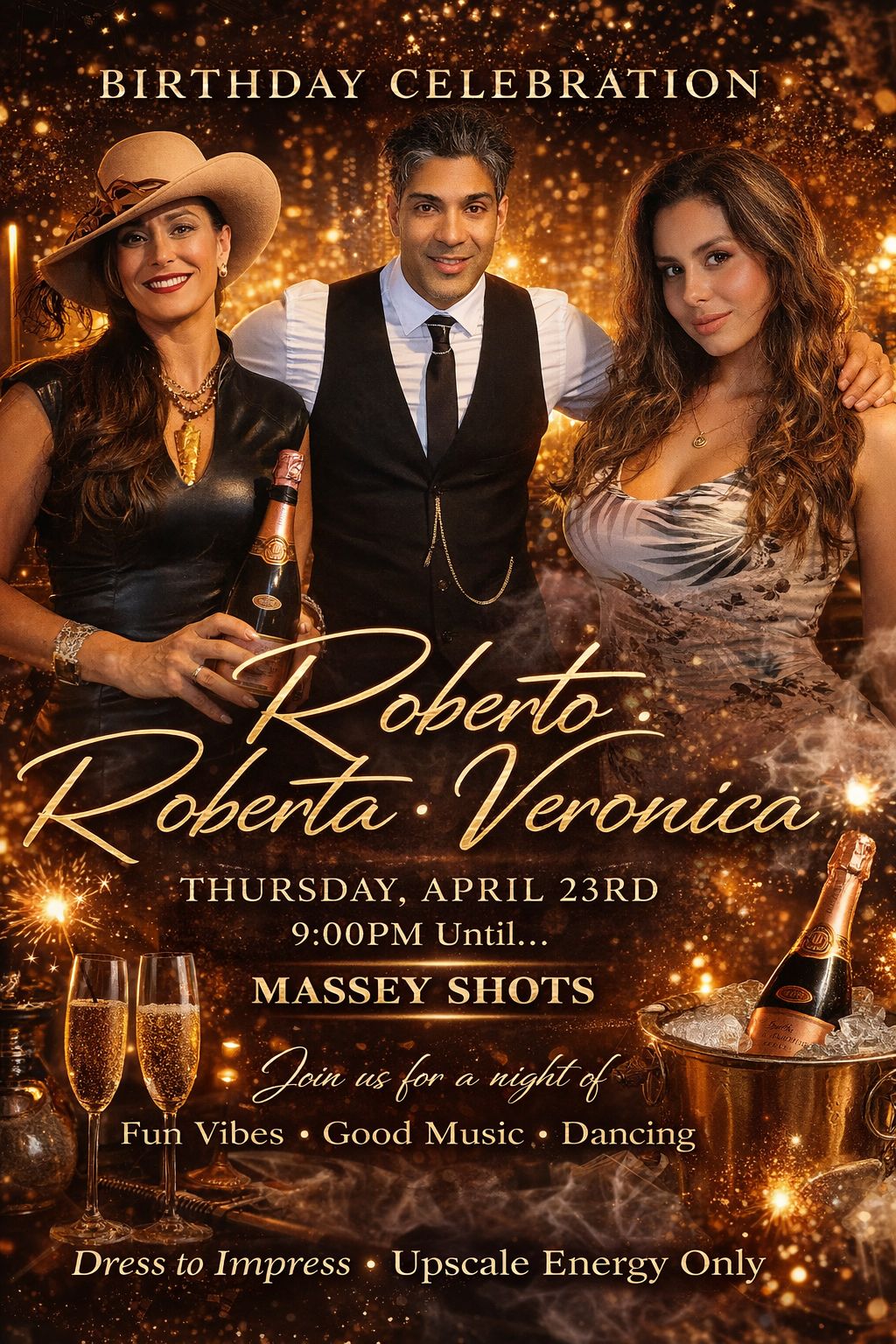 Roberto, Veronica and Roberta Birthday Celebration