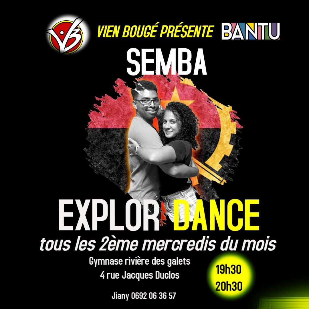 COURS DE SEMBA TOUS LES 2ÉME MERCREDI DU MOIS ( 11 03 ) AVEC BANTU EXPLOR DANCE