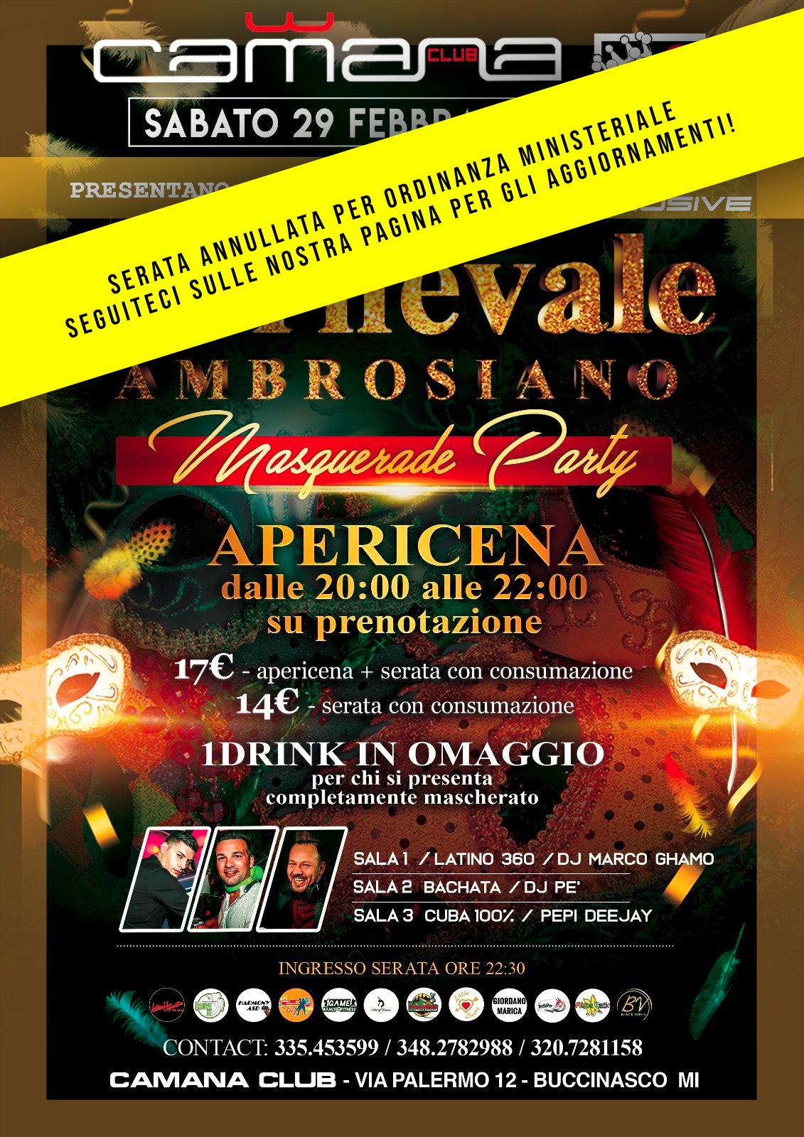 Camana - Sabato Latino by LatinSpecialEvent al Camana