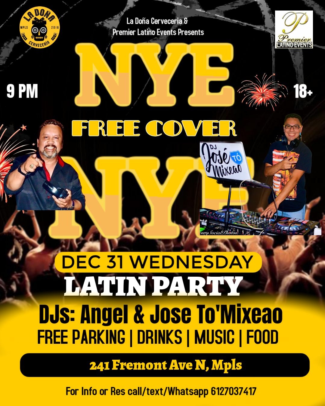 NYE Latin Party - Free Cover