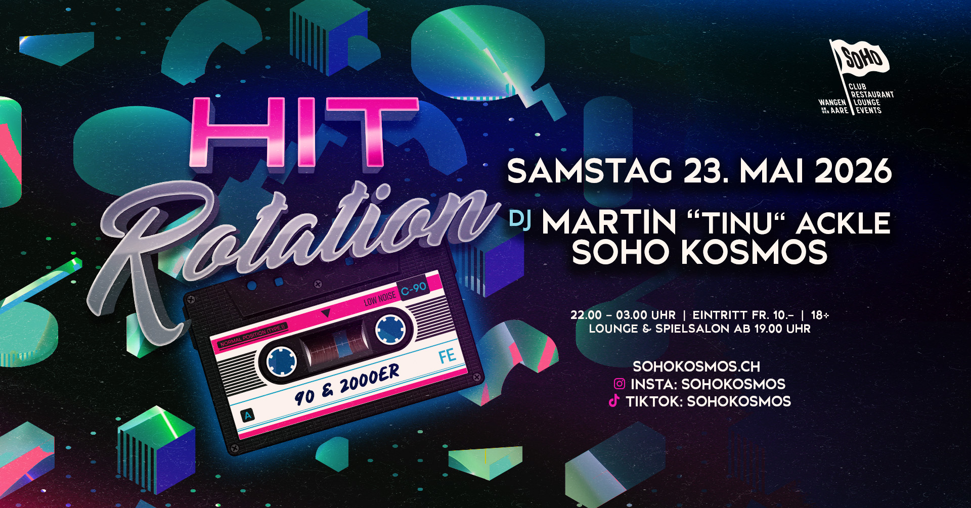 HIT ROTATION 90er & 2000er Club-Party