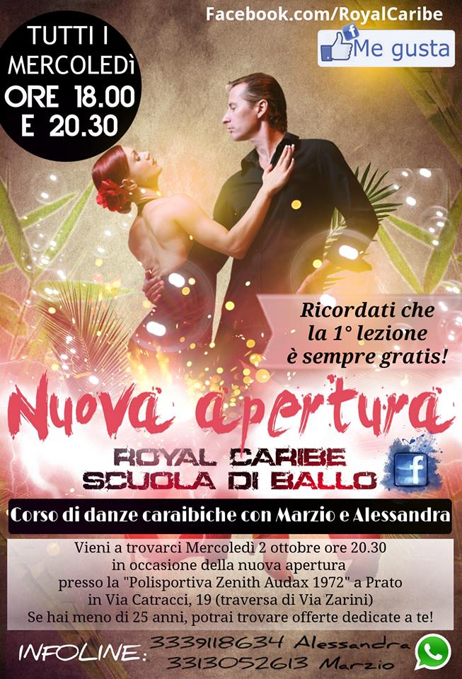 Nuova apertura Royal Caribe - Scuola di ballo